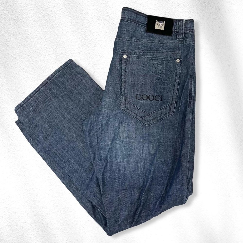 Coogi Jeans Blue Denim Jeans Embroidered Back Pocket